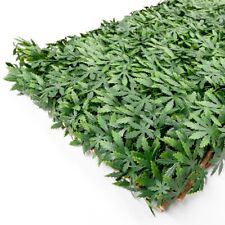 Siepe Artificiale Foglie 3D Recinto Separè Divisore Traliccio Legno Estensibile