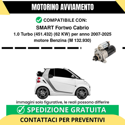 Motorino avviamento smart - motorino,