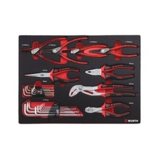 Set Pinze e Chiavi a Brugola Carrello Officina Tappetino 25pz - WÜRTH 0965905917