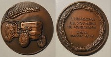 medaglia l'unacoma roma 1970 trattore