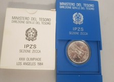 RARA MONETA 500 ARGENTO IPZS XXIII OLIMPIADE LOS ANGELES 1984