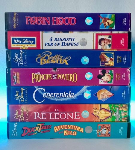 Lotto misto vhs walt - 20, vhs: