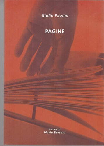 Giulio paolini pagine a - paolini., cura