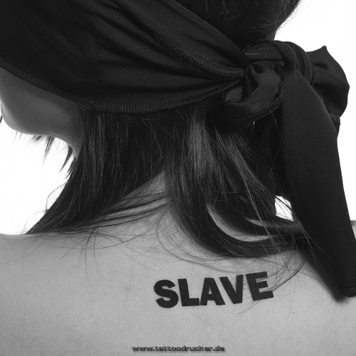 Tatuaggio slave logo in - 5,