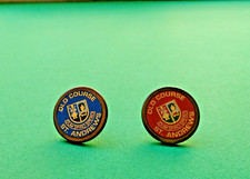 186) COPPIA DI MARCATORI DA GOLF IN OTTONE DEL CAMPO ST. ANDREWS (SCOZIA)