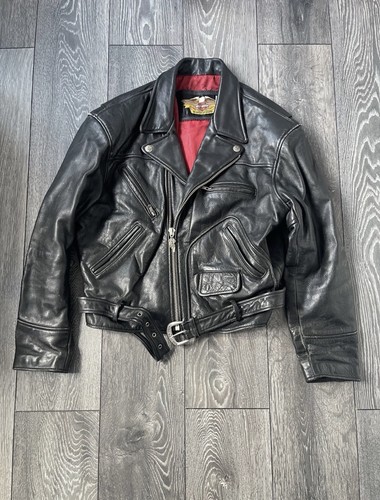 Giacca pelle nera uomo - , harley