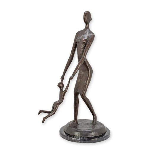 Scultura bronzo madre con - scultura,