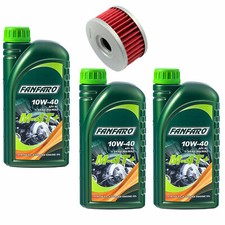 Kit olio motore 10W40 3 litri filtro olio HF136 per Beta Alp 350 Suzuki DR GN GZ TU VL
