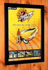 2003 Crazy Taxi 3 High Roller Xbox raro vecchio poster promozionale / pagina pubblicitaria arte incorniciata