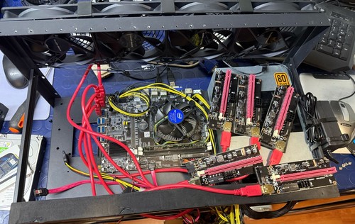 Mining rig con scheda - , madre