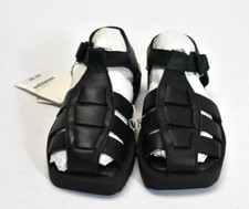 Zara Black Flat Cage Fisherman