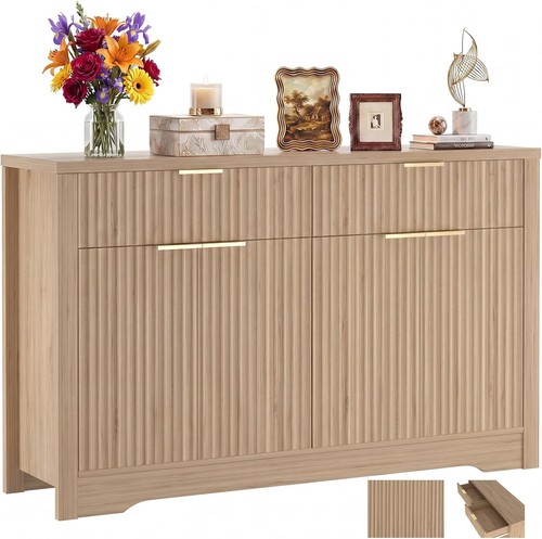 Fluted buffet cabinet with - 55",