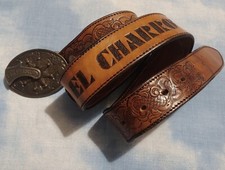 CINTURA -BELT vintage 80's EL CHARRO  TG.90 circa S/M RARE