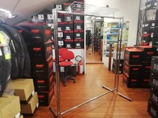 stender appendiabiti acciaio cromato doppio uso