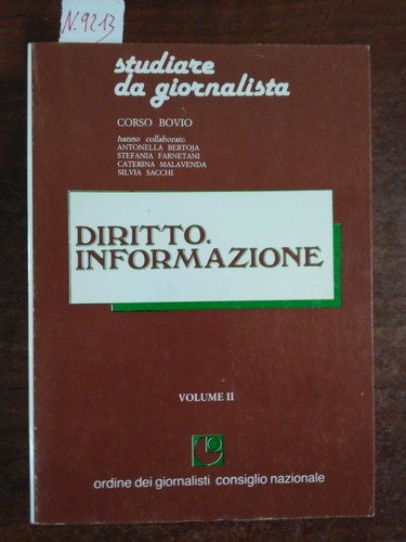 Diritto informazione vol - ., ii