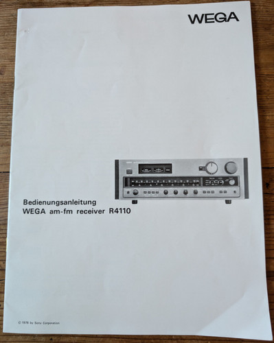 Wega r4110 user - wega,