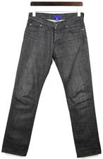 Jeans Jimmy Choo X H&M uomo US 29 nero leggermente sbiadito regular fit bottoni