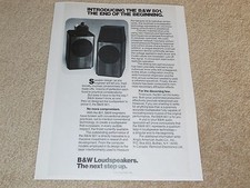 B&w 801 Altoparlante Annuncio 1979 1 Pagina Articolo Ultimate Altoparlante!