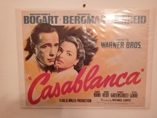 ANTICO MANIFESTO VINTAGE LOCANDINA CASABLANCA.