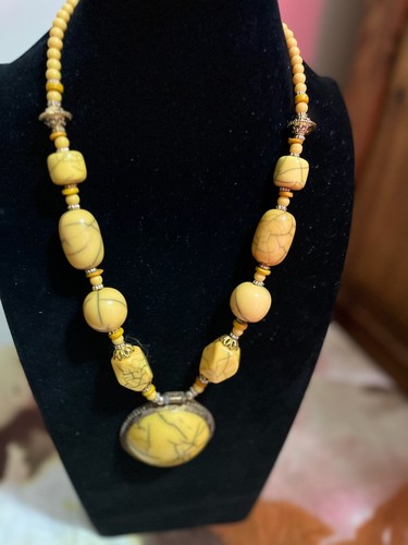 Collana vintage pietra - , 28"