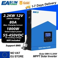 Inverter solare ibrido 12/24/48VDC MPPT 80A 2.2/3.2/4.2/7 kW fotovoltaico WIFI