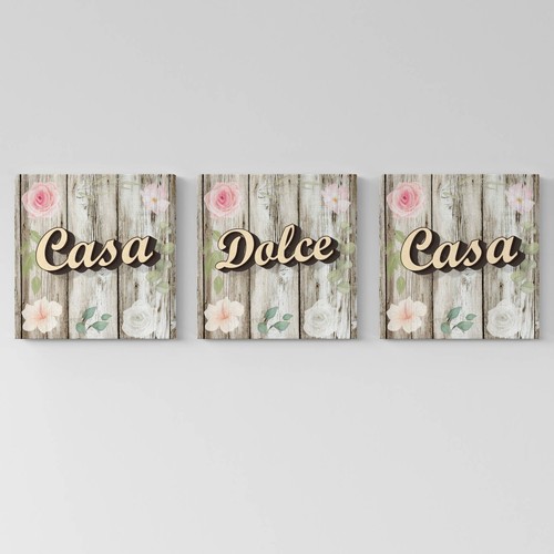 Set quadri shabby chic su - shabby,