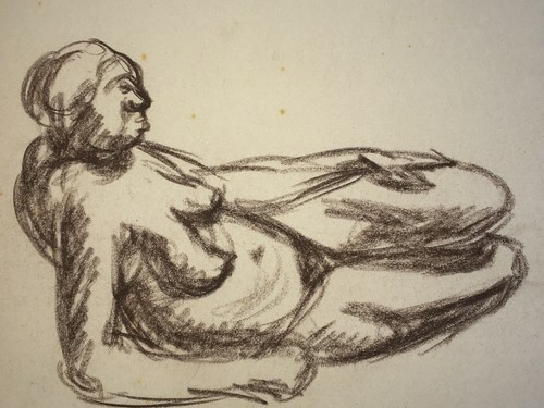 Donna nera nuda - nera, esteso