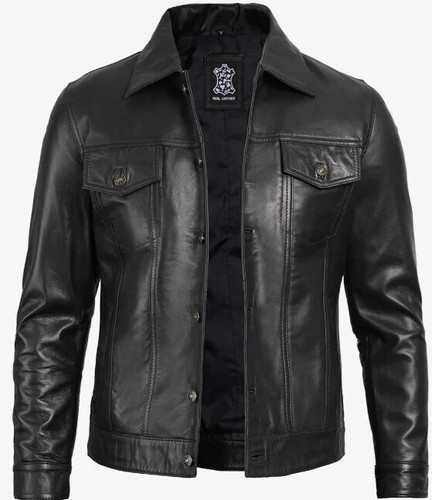 Giacca pelle uomo - , classica
