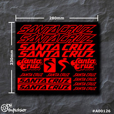 Adesivi santa cruz rosso - |, set