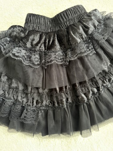 Minigonna gotica nera moda l - nera, m/l