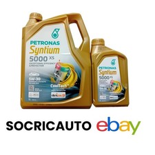 6 Litri Olio Motore Petronas Syntium 5000 Xs 5W30 FCA 955535 S3 Synthetic  C2/C3