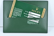 Rolex International G'tee Card