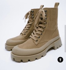Zara Womens Lace up Combat