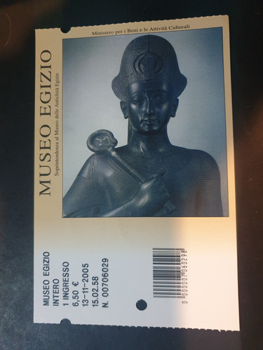 Biglietto museo egizio - biglietto,