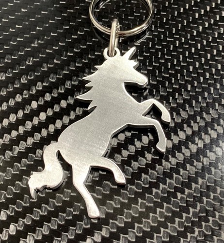 Unicorno portachiavi acciaio - unicorno,