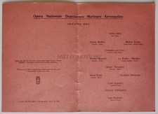 NAVIGAZIONE - Italia Piroscafo Rex 1933 OND Marinaro Aeronautico Musica Depliant