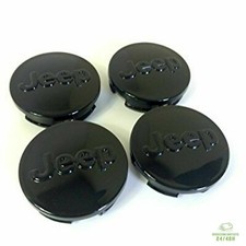 4 tappi coprimozzo cerchi in lega per Jeep Renegade Compass Cherokee 63mm Lucido
