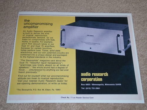 Audio research classic - audio, ad