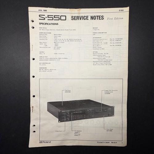 Vintage roland 550 digital - roland, s-550