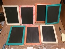 lotto 7 Lavagna lavagne  In Ardesia Naturale 15,5 * 20 cm Doppia Faccia bordo co