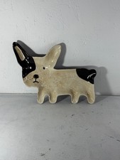 Piatto ceramica cane toro