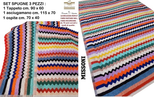 Set spugne missoni pezzi - set, 1