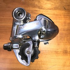 Deragliatore Posteriore Shimano Dura Ace RD-7700 9 Velocità Gabbia Corta Argento Miglia Basse!!!