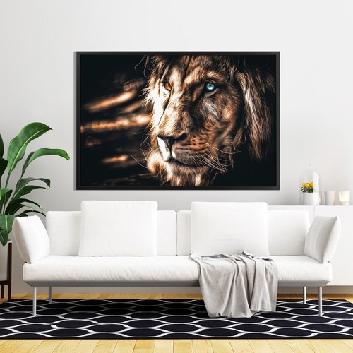 Quadro tela con - , leone