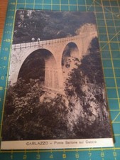 153426 rarissima cartolina di carlazzo como ponte saltone sul cuccio 