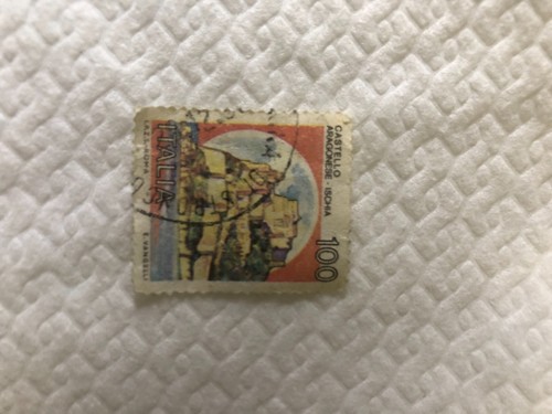 Francobollo 100 lire castello - francobollo,