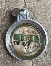 VESPA LAMBRETTA  PORTABOLLO CON BOLLO ORIGINALE 1964