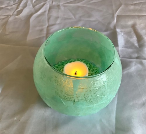 Vaso bolle decoupage - a,