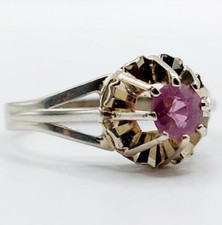 Anello solitario art deco oro