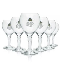 6 bicchieri birra Leffe 0,33 l